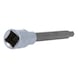 1/2 inch hexagon socket bit socket, 140 mm long, 7 mm - 1/2 inch hexagon socket bit socket - 3