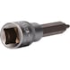 1/2 inch TX bit socket, 100 mm long, T20 - 1/2 inch TX bits - 3