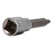 KS TOOLS 1/2 inch TX socket, 100 mm long, T30 - 1/2 inch TX bits - 3