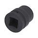 3/4 inch power socket, twelve-point, 24 mm, short - 3/4 inch heavy-duty socket, twelve-point - 3