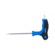 T-handle TX with front hole angle pin wrench T10 x 75 mm - T-handle Torx with front hole drilled angle pin wrench - 3