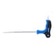 KS TOOLS T-handle TX with front hole angle pin wrench T20 x 100 mm - T-handle Torx with front hole drilled angle pin wrench - 3