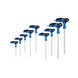 T-handle TX with front hole drilling angle pin wrench set, 9-piece - Socket wrench (set) - 3