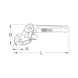 One-hand pipe wrench 1.1/2 inch with adjustable head - Pipe wrench - 2