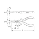 ERGOTORQUE telephone pliers, 160 mm - Telephone pliers - 2