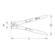 KS TOOLS Klemmzange mit Ohrniederhalter, 260mm - Weitere Zangen - 2