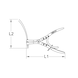 Hose clamp pliers with double Bowden cable, 600 mm - Hose clamp pliers - 2
