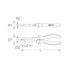 Flat-nose pliers, 165 mm - Flat-nose pliers - 2