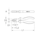 Combination pliers, 180 mm - Combination pliers - 2