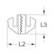 Pair of crimping dies for wire end ferrules, D: 0.5 - 4 mm - Crimping tool insert - 2