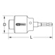 KS TOOLS 1/2 inch tap extension cutter, 1/4 inch hexagonal mount - General plumbing installation - 2