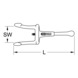 KS TOOLS Counterholder with protective insulation, 25–50 mm - Electrical/electronic components (automotive, other) - 2