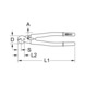 KS TOOLS Wire rope cable cutter with protective insulation, 600 mm - Cable cutters - 2
