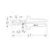 1000V double-cutting cable shears, 200 mm - Cable cutters - 2