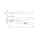 KS TOOLS 1000V side cutters, 160 mm - Side cutters, cutters (other) - 2