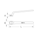 Ring spanner with protective insulation, offset, 1 inch - Ring spanner with protective insulation - 2