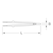 Tweezers with protective insulation, straight, 15.5 mm - Tweezers - 2