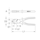 Plastic combination pliers with protective insulation, 200 mm - Combination pliers - 2