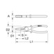 Plastic flat-nose pliers with protective insulation, 190 mm - Flat-nose pliers - 2