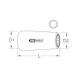 3/8 inch socket with protective insulation, long, 14 mm - 3/8 inch socket with protective insulation - 2