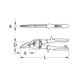 KS TOOLS Lever sheet metal shears, right-cutting 118.0052 - Scissors (hand tools, miscellaneous) - 2