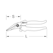 Universal workshop shears, angled, 185 mm - Universal shears - 2