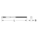 KS TOOLS Square needle file, 2 mm - Needle file - 2