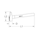 Fitter's hammer, hickory handle, French shape, 2500 g - Sledgehammer - 2