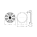 KS TOOLS Rubber pad 19 for Intertech lifting platforms, D: 160 mm - Rubber disc for lifting platforms - 2