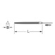 KS TOOLS Triangular file blade, shape C, 150 mm, cut 1 - Triangular file blade - 2