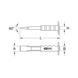 Slotted chisel with hand guard handle, 230 mm - Slotted chisel - 2