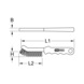 KS TOOLS Steel wire brake caliper wire brush, 2 rows, pointed, on hanger - Brushes - 2