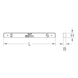 Aluminium profile spirit level, 500 mm - Aluminium spirit level - 2