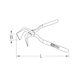 Seaming pliers, 260 mm 222.1603 - Seaming pliers - 2