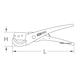 Hose cutter D: 0-37 mm, 210 mm - Hose cutter - 2