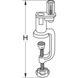KS TOOLS Table clamp for cutting device, with 1 clamping arm - General plumbing installation - 2