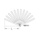 Piston feeler gauge, 20 leaves, 0.05-1 mm - Special gauge - 2