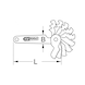 Trapezoidal thread gauge, for 30 degree threads, 2-12 mm - Special gauge - 2