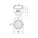 KS TOOLS 3/4 inch socket wrench with 6 pins for Mercedes and MAN, 95-115 mm - Slotted nut wrench - 2