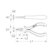 Precision telephone pliers, 130 mm on hanger - Telephone pliers - 2