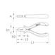 Precision combination pliers, 120 mm - Combination pliers - 2