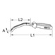 Glow plug socket wrench, angled, 235 mm - Other pliers - 2