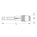 1/4 inch magnetic quick-change bit holder, 50 mm - Magnetic bit holder - 2