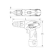 Cordless drill/driver, 24 Nm, 1,870 rpm, 10.8 V, without battery and charger - Cordless drill/driver - 3