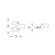 9x12mm socket wrench, 15mm - Socket open-end wrench - 2