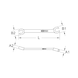 Open double ring spanner, angled, 14x15mm - Open double ring spanner - 2