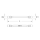 Double jointed spanner, 14x15 mm - Double jointed wrench - 2