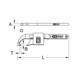 Hook wrench with nose, 30-200 mm - Articulated hook spanner Nose - 2