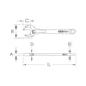 Adjustable combination wrench, 13 mm on hanger - Adjustable combination spanner - 2