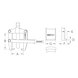 Universal puller, 2-armed with clamping bracket, 80 mm - Universal puller, 2-armed - 2